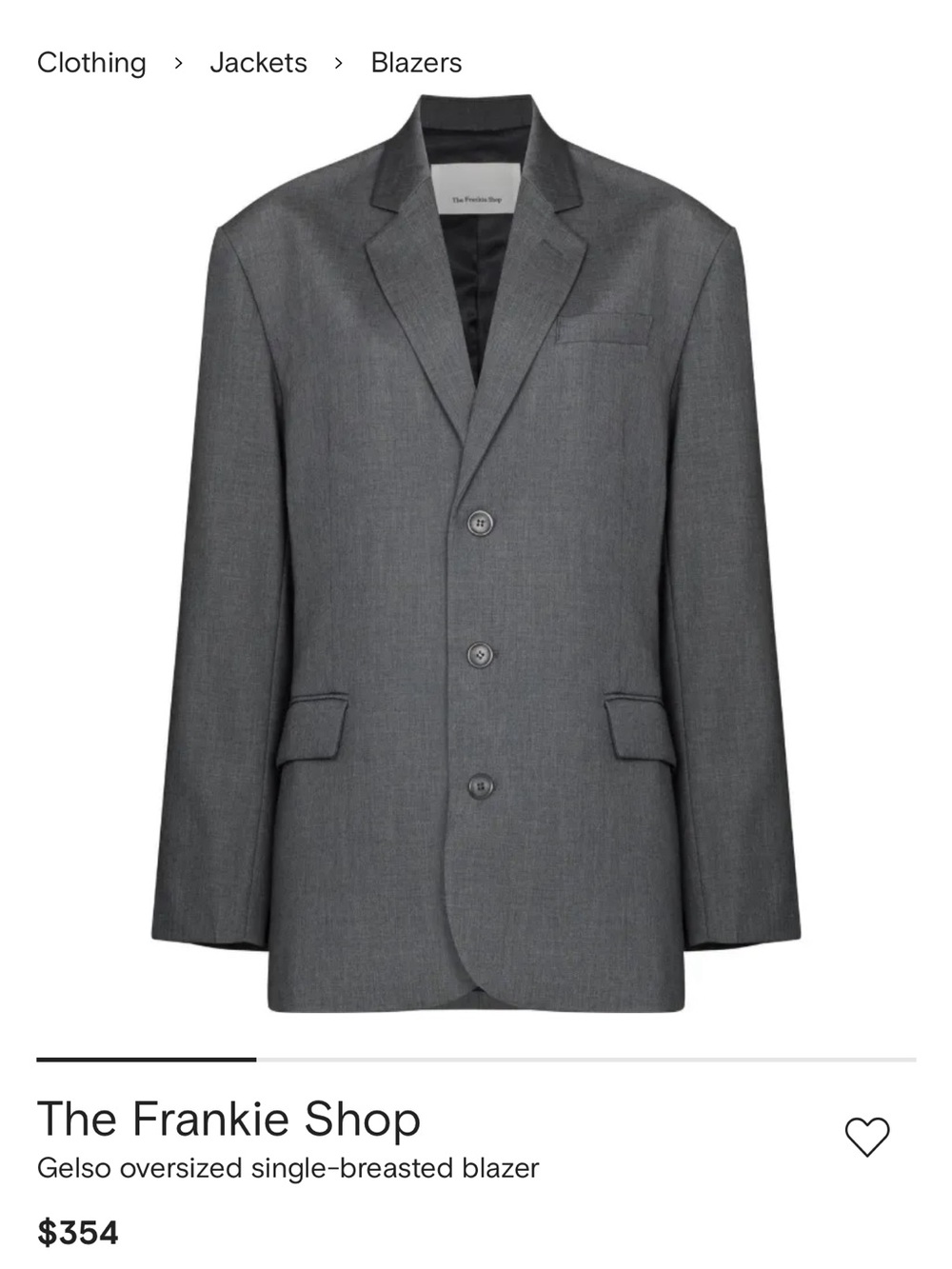Gelso Oversized Single-breasted Blazer